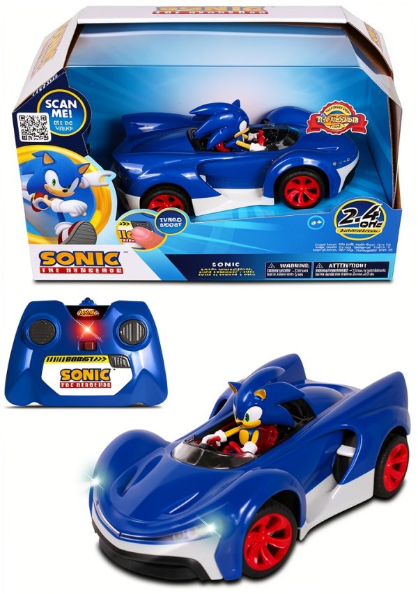 Sonic RC Race Car NKOK 2.4GHz Turbo Boost for Kids-6