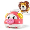 STACTCUTE Animal Push Go Cars 6pcs ABS Toy-2