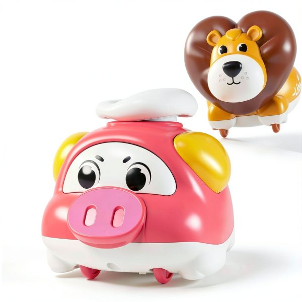 STACTCUTE Animal Push Go Cars 6pcs ABS Toy-2
