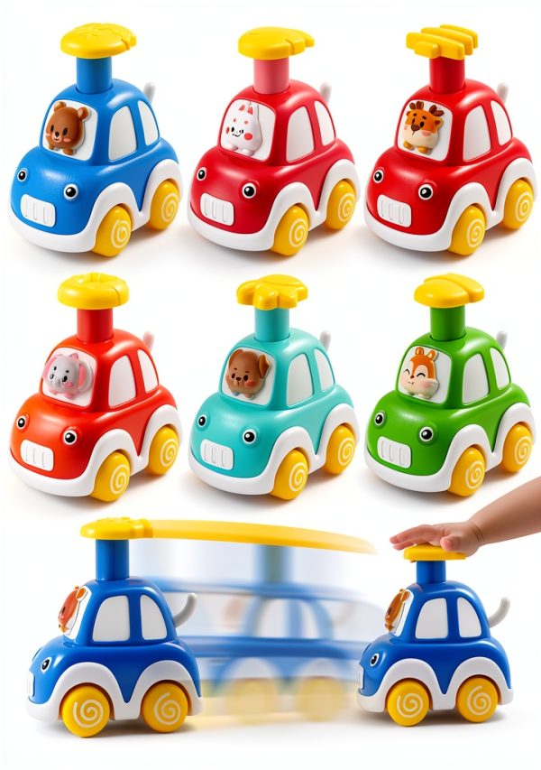 Jinyishuo Animal Driver Push Car Baby ABS Toy-7