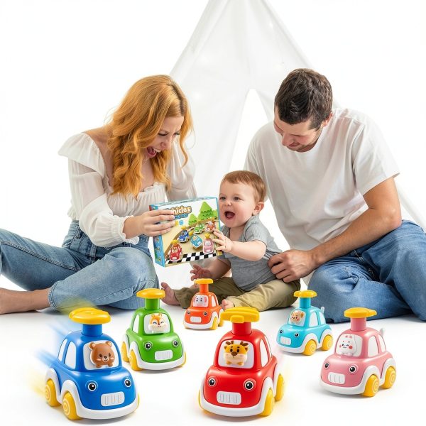 Jinyishuo Animal Driver Push Car Baby ABS Toy-6