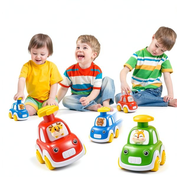 Jinyishuo Animal Driver Push Car Baby ABS Toy-5