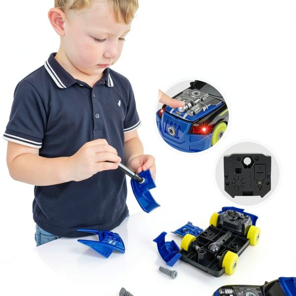 Take Apart Toy Car GILOBABY ABS Build Set for Kids-1