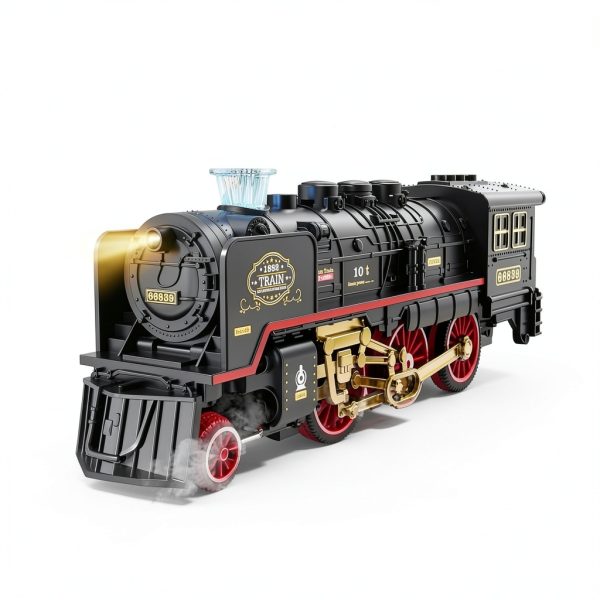 Funwee Steam Train Set Toy Train Lights Sound-1