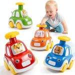 Jinyishuo Animal Driver Push Car Baby ABS Toy-0
