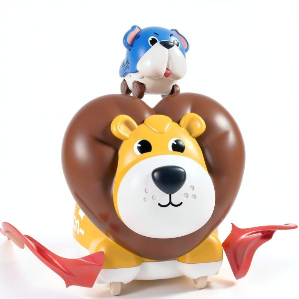 STACTCUTE Animal Push Go Cars 6pcs ABS Toy-3