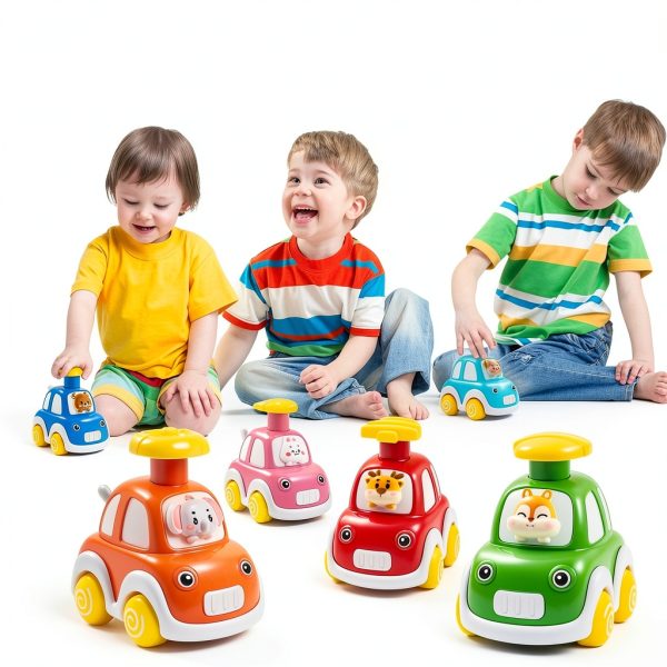 Jinyishuo Animal Driver Push Car Baby ABS Toy-5