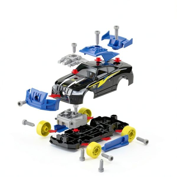 Take Apart Toy Car GILOBABY ABS Build Set for Kids-4
