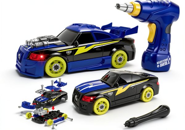 Take Apart Toy Car GILOBABY ABS Build Set for Kids-0