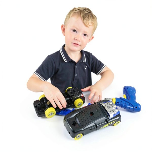 Take Apart Toy Car GILOBABY ABS Build Set for Kids-6
