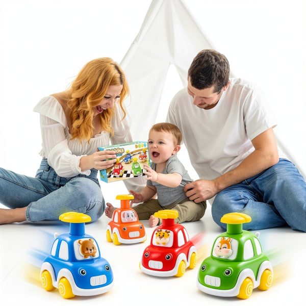 Jinyishuo Animal Driver Push Car Baby ABS Toy-6