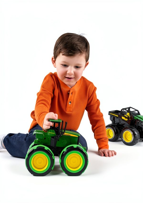 John Deere Monster Treads Tractor Toy-4
