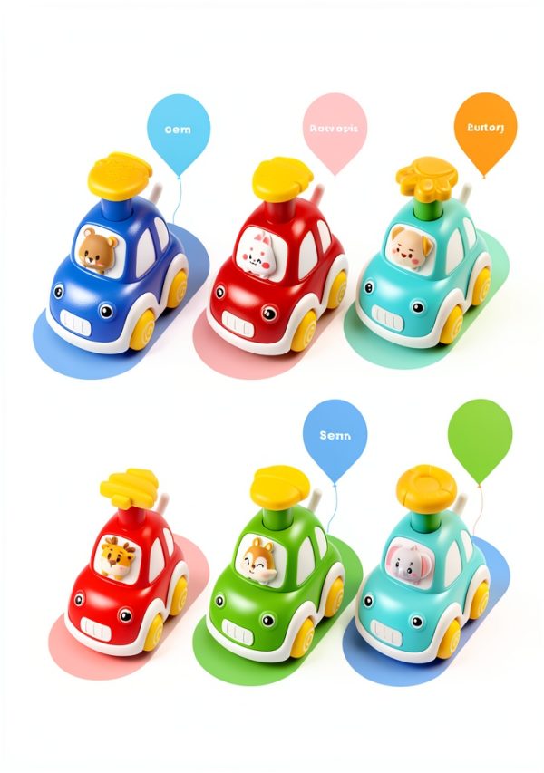 Jinyishuo Animal Driver Push Car Baby ABS Toy-1