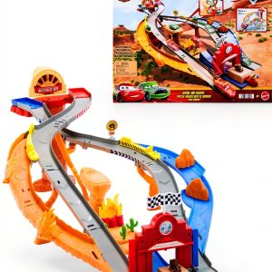 Mattel Cars Springs Race & Rescue Playset with Lightning McQueen-0