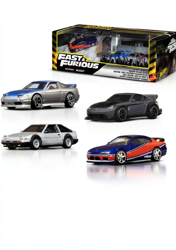 Hot Wheels Fast and Furious Tokyo Drift Toy Car Bundle 5 Pack-0