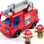 Fisher-Price HXC12 Fire Truck Toy with Lights Music for Ages 1-5-0