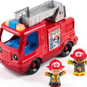 Fisher-Price HXC12 Fire Truck Toy with Lights Music for Ages 1-5-0