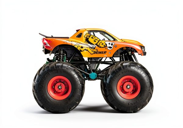 Hot Wheels Monster Truck FYJ44 1:64 Die-Cast Figure with Crushable Car-3