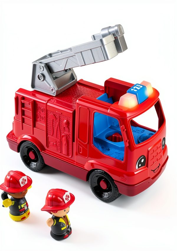 Fisher-Price HXC12 Fire Truck Toy with Lights Music for Ages 1-5-5