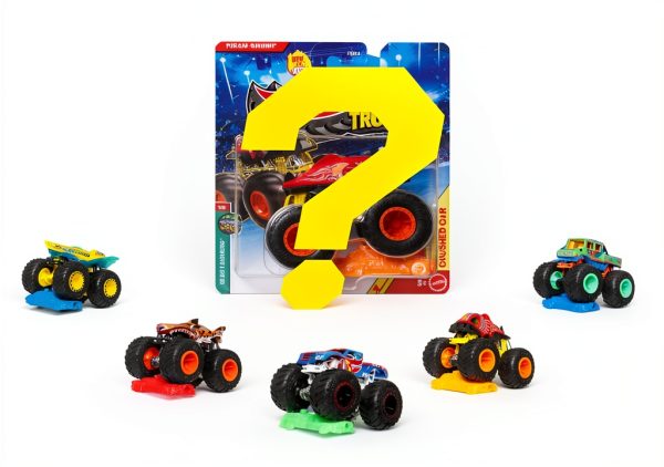 Hot Wheels Monster Truck FYJ44 1:64 Die-Cast Figure with Crushable Car-1