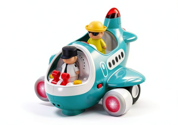 RC Airplane Toy by iPlay iLearn with Automatic and Remote Modes-4