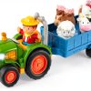 Branford Farm Tractor Toy Set 7‑Piece Musical Playset with Trailer-0