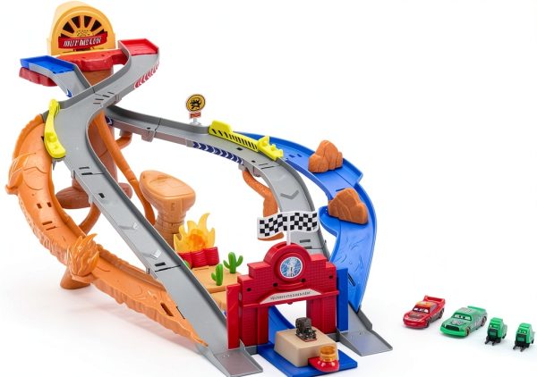 Mattel Cars Springs Race & Rescue Playset with Lightning McQueen-3