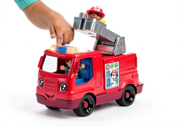 Fisher-Price HXC12 Fire Truck Toy with Lights Music for Ages 1-5-2