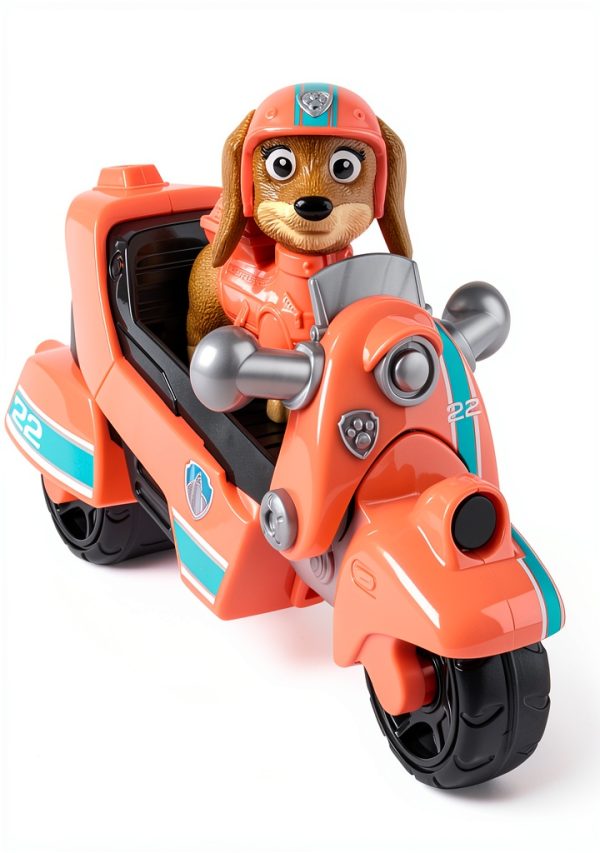 PAW Patrol Liberty Motorcycle Toy with Collectible Figure by Spin-1