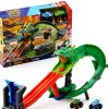 Mattel Hot Wheels Sharks vs Dinos Monster Trucks Playset Great Bite-0