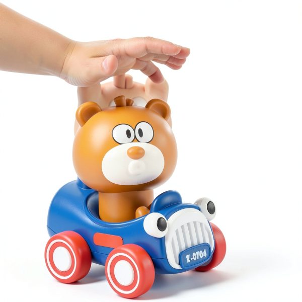 Cute Animal Toy Cars AugToy Battery Free Press Run for Toddlers-1