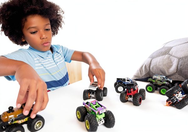 Hot Wheels Monster Truck FYJ44 1:64 Die-Cast Figure with Crushable Car-2
