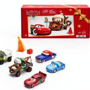 Cars Holiday Die Cast Set by Mattel Toy Cars with Winter Accessories-0