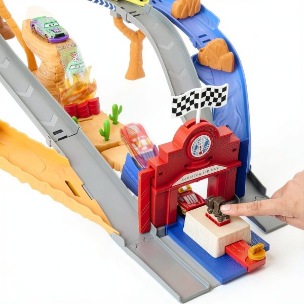 Mattel Cars Springs Race & Rescue Playset with Lightning McQueen-5
