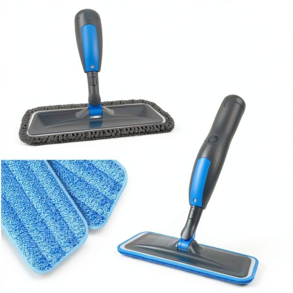 Spray Mops BPAWA Microfiber Wet Dry Floor Cleaner with 3 Washable Pads-3