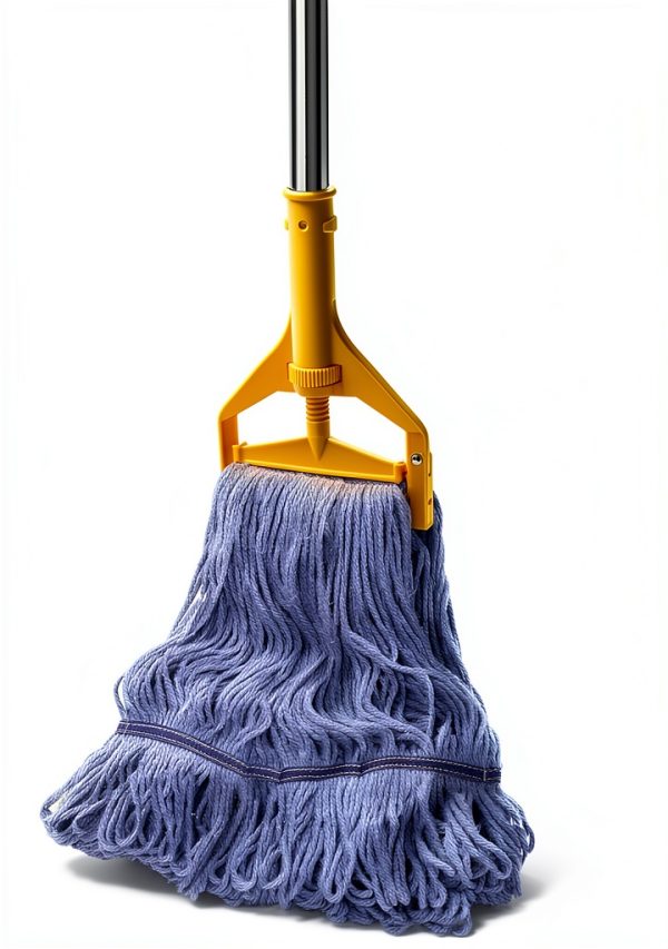 Commercial Mop HiBaBy 63-Inch Heavy Duty Wet Mop with 2 Cotton Heads-0