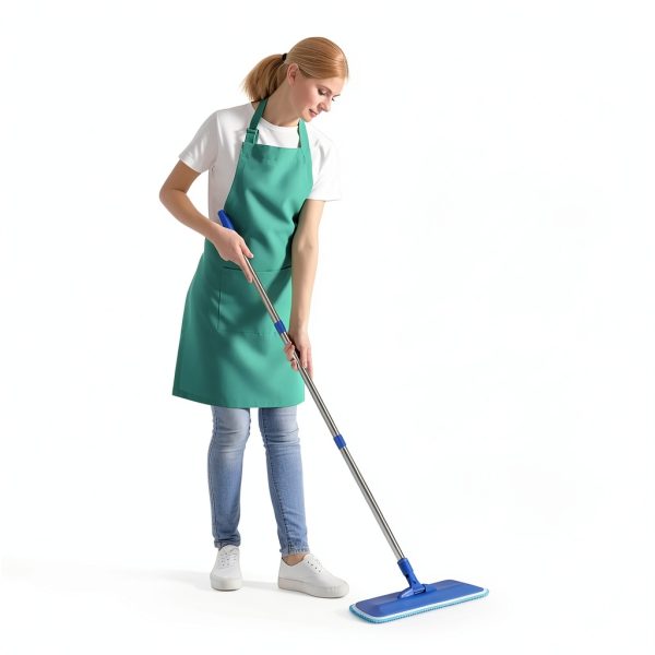 Professional Microfiber Mop Neeklinny 17.5" with Steel Handle Blue-5