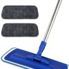 Professional Microfiber Mop Neeklinny 17.5" with Steel Handle Blue-0