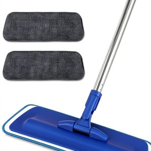Professional Microfiber Mop Neeklinny 17.5" with Steel Handle Blue-0