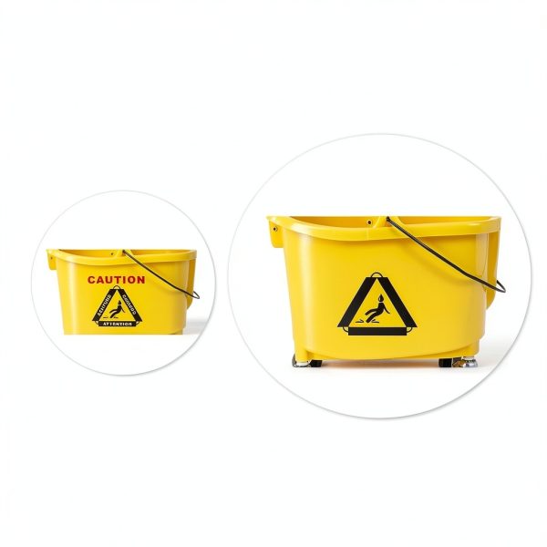 Amazon Basics Mop Bucket 35 Quart Down Wringer – Yellow-5