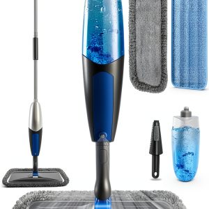 Spray Mops BPAWA Microfiber Wet Dry Floor Cleaner with 3 Washable Pads-0