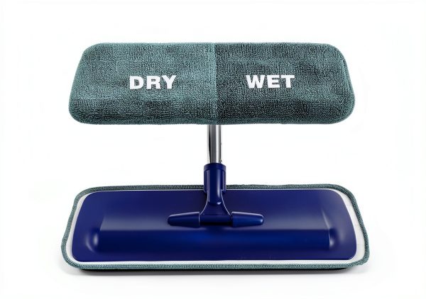 Professional Microfiber Mop Neeklinny 17.5" with Steel Handle Blue-3