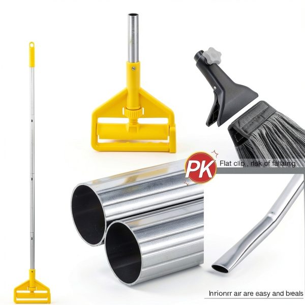 Commercial Mop Heavy Duty Industrial Cotton Mop with Aluminum Handle-2