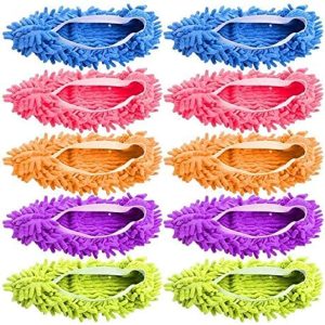 Mop Slippers Shoes Tamicy Microfiber Cleaning Set 5 Pairs-0