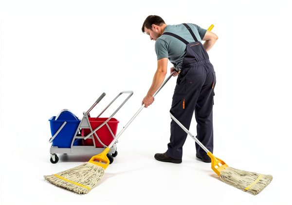 Commercial Mop Heavy Duty Industrial Cotton Mop with Aluminum Handle-5