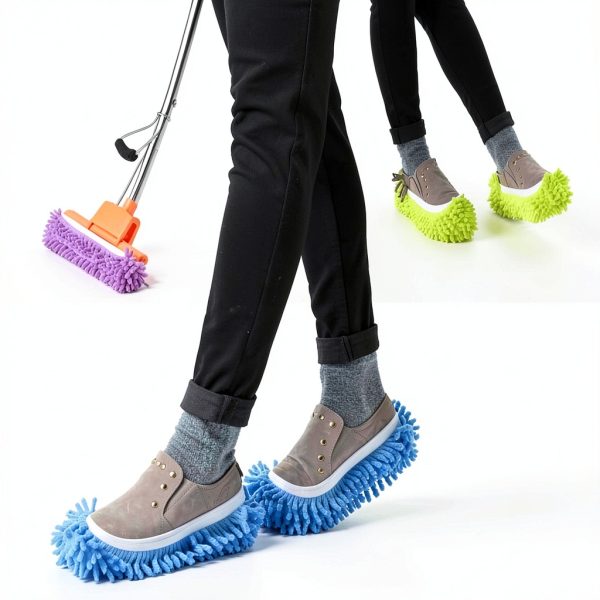 Mop Slippers Shoes Tamicy Microfiber Cleaning Set 5 Pairs-2